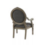 Rory Fabric Oval Back Accent Chair