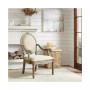 Rory Fabric Oval Back Accent Chair