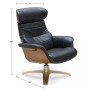 Annaldo Leather Swivel Chair