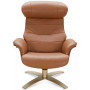 Annaldo Leather Swivel Chair