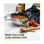 Chatham Stainless Ceramic Nonstick 2.5-Qt. Saucepan & Lid