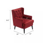Elle Décor Celeste Tufted Velvet Accent Chair