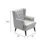Elle Décor Celeste Tufted Velvet Accent Chair
