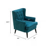 Elle Décor Celeste Tufted Velvet Accent Chair