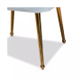 Furniture Cinzia Glam and Luxe Upholstered Seashell Shaped Accent Chair
