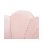 Furniture Cinzia Glam and Luxe Upholstered Seashell Shaped Accent Chair