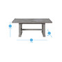 Whitford 48" Distressed Wood Coffee Table