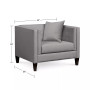 Braylei 43" Fabric Armchair, Created for Macy's