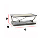 Ramsey 48" Wood and Metal Cocktail Table with Casters