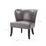 Janie Faux Leather Accent Chair