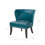 Janie Faux Leather Accent Chair