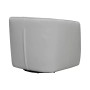 Aries Genuine Leather Swivel Barrel Chair