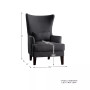 Ceylon Accent Wingback Chair