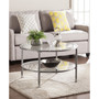 Brookford Metal and Glass Round Cocktail Table
