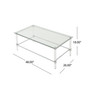 Bayla Modern Tempered Glass Coffee Table