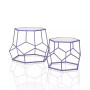 Jestina Geometric 2-Piece Nesting Table Set