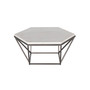 Corvus 36" Hexagonal Shape Marble Top Cocktail Table