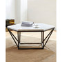 Corvus 36" Hexagonal Shape Marble Top Cocktail Table