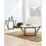 Corvus 36" Hexagonal Shape Marble Top Cocktail Table