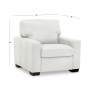 Ennia 36" Leather Armchair, Created for Macy's