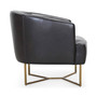 CLOSEOUT! Trentley Leather Accent Scoop Chair