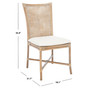 Chiara Rattan Accent Chair with Cushion, Set of 2
