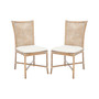 Chiara Rattan Accent Chair with Cushion, Set of 2