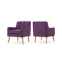 Felicity Mid Century Arm Chair Set, 2 Piece