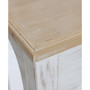 Farmhouse 15" Medium Density Fiberboard, Wood Single Shelf Console Table
