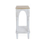 Farmhouse 15" Medium Density Fiberboard, Wood Single Shelf Console Table