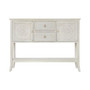 Antiqued Carved Console Table