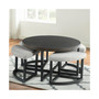 Yukon 36" Round Coffee Table with Four Stools