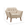 Newport 37" Fabric Lounge Chair