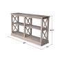Hampton Sofa Server Table with Shelves