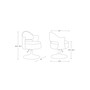 Bopper Adjustable Height Swivel Accent Chair, Set of 2