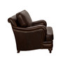 Traditional Stationary Chair with Brass Nail Head Trim