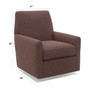 Eliqueen 31" Fabric Swivel Glider, Created for Macy's