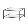 Sivil 32" Square Coffee Table with Shelf