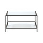 Sivil 32" Square Coffee Table with Shelf