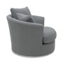 CLOSEOUT! Gympson Fabric Swivel Chair, Created for Macy's