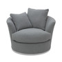 CLOSEOUT! Gympson Fabric Swivel Chair, Created for Macy's