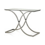 Sarif Glass Top Console Table