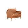 39.8"W Faux Leather Upholstered Morris Chair