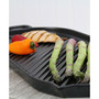 French Oval Cast Iron Grill Pan, 18-inch