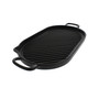 French Oval Cast Iron Grill Pan, 18-inch