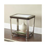 Truman 22" Wide Mirrored Top and Wood End Table