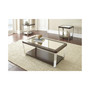 Truman 22" Wide Mirrored Top and Wood End Table