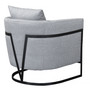 Swan modern Gray 30.5" accent chair