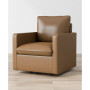 Mira 34.5" Faux Leather Swivel Chair
