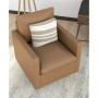 Mira 34.5" Faux Leather Swivel Chair